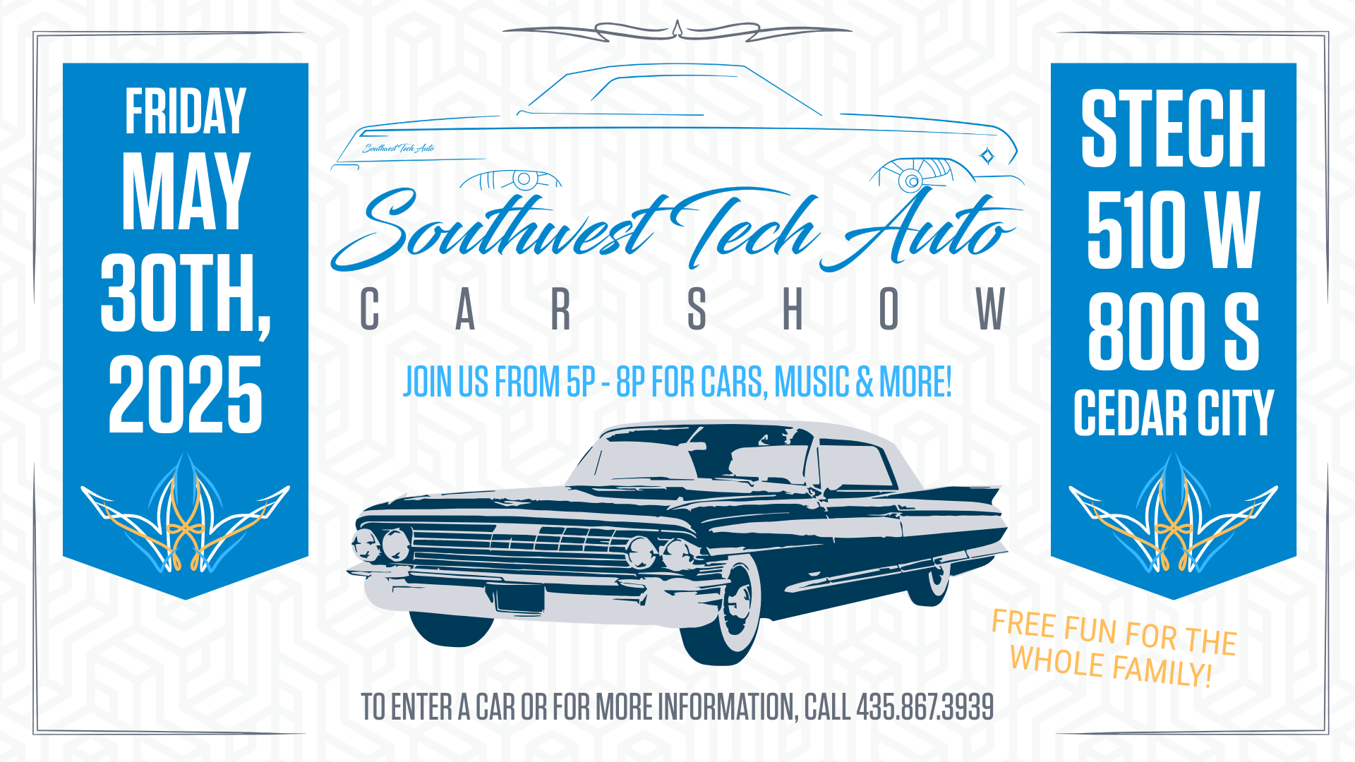 Car Show Flyer with the same details on this page